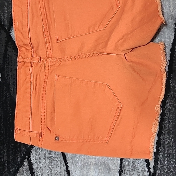 MOSSIMO BURNT ORANGE STUDDED DENIM JEAN SHORTS - Picture 2 of 11